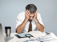 Stressed Man Worries About Economy, Paying Bills, Retirement